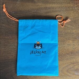 Jellycat Turquoise Cat Drawstring Bag